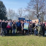 Teilnehmer vom Paderborner Angelverein bei der Reinigung am Lippesee 2024